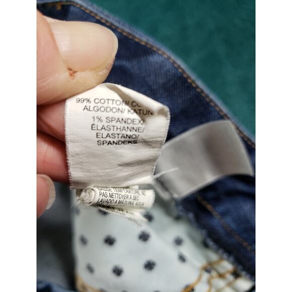 Lucky Brand Jeans Size 8 Womens Blue Stretch Medium Wash Mid Rise Sweet Crop - Picture 5 of 13
